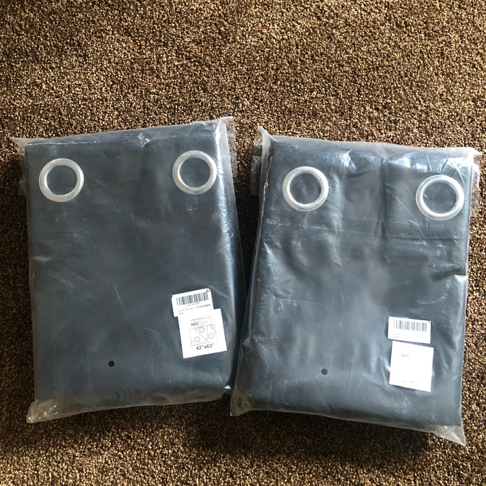 Black..blackout curtains